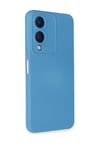 Vivo Y17s Uyumlu Kılıf Nano İçi Kadife Silikon - Mavi Belirtilmemiş