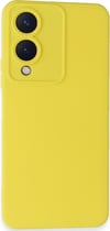 Vivo Y17s Uyumlu Kılıf Nano İçi Kadife Silikon - Sarı Belirtilmemiş