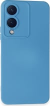 Vivo Y17s Uyumlu Kılıf Nano İçi Kadife Silikon - Mavi Belirtilmemiş