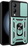 Vivo Y17s Uyumlu Kılıf Pars Lens Yüzüklü Silikon - Yeşil Belirtilmemiş