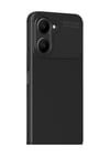 Vivo Y18 Uyumlu Kılıf Auto Focus Karbon Kapak - Siyah Belirtilmemiş