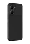 Vivo Y18 Uyumlu Kılıf Auto Focus Karbon Kapak - Siyah Belirtilmemiş