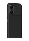 Vivo Y18 Uyumlu Kılıf Auto Focus Karbon Kapak - Siyah Belirtilmemiş