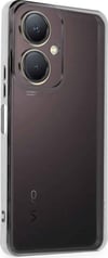 Vivo Y27 Uyumlu Kılıf Lensli Silikon - Gümüş Belirtilmemiş
