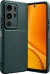 Vivo Y29 4g Uyumlu Auto Focus Karbon Kapak - Koyu Yeşil Belirtilmemiş