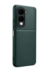 Vivo Y29s Uyumlu Auto Focus Karbon Kapak - Koyu Yeşil Belirtilmemiş