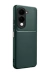 Vivo Y29s Uyumlu Auto Focus Karbon Kapak - Koyu Yeşil Belirtilmemiş