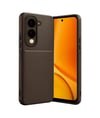Vivo Y29s Uyumlu Auto Focus Karbon Kapak - Kahverengi Belirtilmemiş