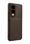 Vivo Y29s Uyumlu Auto Focus Karbon Kapak - Kahverengi Belirtilmemiş