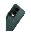 Vivo Y29s Uyumlu Auto Focus Karbon Kapak - Koyu Yeşil Belirtilmemiş