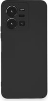 Vivo Y35 Uyumlu Kılıf Nano İçi Kadife Silikon - Siyah Belirtilmemiş