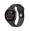Watch 20mm Uyumlu Spor Delikli Kordon - Siyah-füme -