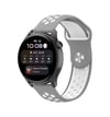 Watch 20mm Uyumlu Spor Delikli Kordon - Gri-beyaz -