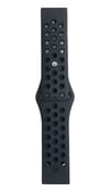 Watch 20mm Uyumlu Spor Delikli Kordon - Siyah-füme -