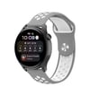 Watch 20mm Uyumlu Spor Delikli Kordon - Gri-beyaz -