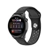 Watch 20mm Uyumlu Spor Delikli Kordon - Siyah-füme -