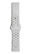 Watch 20mm Uyumlu Spor Delikli Kordon - Gri-beyaz -