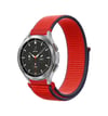 Watch 22mm Uyumlu Hasırlı Cırtcırtlı Kordon - Kırmızı -