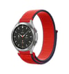 Watch 22mm Uyumlu Hasırlı Cırtcırtlı Kordon - Kırmızı -