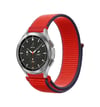 Watch 22mm Uyumlu Hasırlı Cırtcırtlı Kordon - Kırmızı -