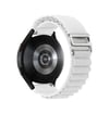 Watch 22mm Uyumlu Kr410 Kumaş Kordon - Beyaz -
