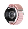 Watch 22mm Uyumlu Kr410 Kumaş Kordon - Pembe Diğer