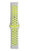 Watch 22mm Uyumlu Spor Delikli Kordon - Gri-yeşil Diğer