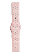 Watch 22mm Uyumlu Spor Delikli Kordon - Pembe-beyaz Diğer