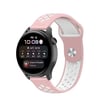 Watch 22mm Uyumlu Spor Delikli Kordon - Pembe-beyaz Diğer