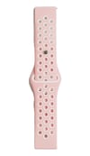 Watch 22mm Uyumlu Spor Delikli Kordon - Pembe-beyaz Diğer