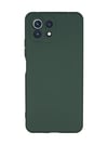 Xiaomi Mi 11 Lite Uyumlu Kılıf Nano İçi Kadife Silikon - Koyu Yeşil Belirtilmemiş