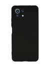 Xiaomi Mi 11 Lite Uyumlu Kılıf Nano İçi Kadife Silikon - Siyah Belirtilmemiş