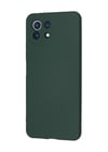 Xiaomi Mi 11 Lite Uyumlu Kılıf Nano İçi Kadife Silikon - Koyu Yeşil Belirtilmemiş