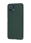 Xiaomi Mi 11 Lite Uyumlu Kılıf Nano İçi Kadife Silikon - Koyu Yeşil Belirtilmemiş