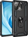 Xiaomi Mi 11 Lite Uyumlu Kılıf Sofya Yüzüklü Silikon Kapak - Siyah Belirtilmemiş