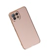 Xiaomi Mi 11 Lite Uyumlu Kılıf Volet Silikon - Pembe Belirtilmemiş