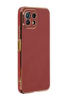 Xiaomi Mi 11 Lite Uyumlu Kılıf Volet Silikon - Kırmızı Belirtilmemiş