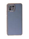 Xiaomi Mi 11 Lite Uyumlu Kılıf Volet Silikon - Mavi Belirtilmemiş