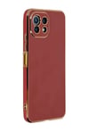 Xiaomi Mi 11 Lite Uyumlu Kılıf Volet Silikon - Kırmızı Belirtilmemiş