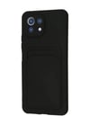 Xiaomi Mi 11 Uyumlu Kılıf Kelvin Kartvizitli Silikon - Siyah Belirtilmemiş