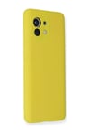 Xiaomi Mi 11 Uyumlu Kılıf Nano İçi Kadife Silikon - Sarı Belirtilmemiş