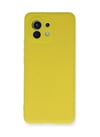 Xiaomi Mi 11 Uyumlu Kılıf Nano İçi Kadife Silikon - Sarı Belirtilmemiş