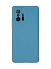 Xiaomi Mi 11t Pro Uyumlu Kılıf Nano İçi Kadife Silikon - Mavi Belirtilmemiş