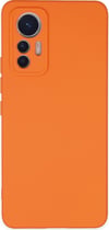 Xiaomi Mi 12 Lite Uyumlu Kılıf Nano İçi Kadife Silikon - Turuncu Belirtilmemiş
