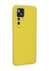 Xiaomi Mi 12t Pro Uyumlu Kılıf Nano İçi Kadife Silikon - Sarı Belirtilmemiş