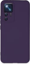 Xiaomi Mi 12t Pro Uyumlu Kılıf Nano İçi Kadife Silikon - Mor Belirtilmemiş