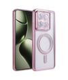 Xiaomi Mi 14t Pro Uyumlu Joke Simli Magneticsafe Kılıf - Pembe Belirtilmemiş
