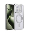 Xiaomi Mi 14t Pro Uyumlu Joke Simli Magneticsafe Kılıf - Gümüş Belirtilmemiş