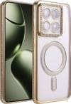 Xiaomi Mi 14t Pro Uyumlu Joke Simli Magneticsafe Kılıf - Gold Belirtilmemiş