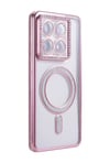 Xiaomi Mi 14t Pro Uyumlu Joke Simli Magneticsafe Kılıf - Pembe Belirtilmemiş